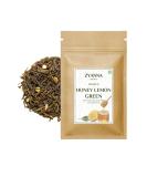 ZYANNA Honey Lemon Green Tea - Premium Indian Loose Leaf Green Tea (3.53oz) | 100% Natural Refreshing Blend with Honey Extract & Lemon Peels | 50 Cups - Buy Online on GoSupps.com