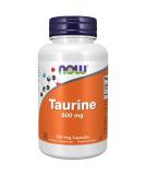Now Foods Taurine 500mg 100 Vegan Capsules Lab-Tested Amino Acid Gluten Free Soy Free Vegetarian - Buy Online on GoSupps.com