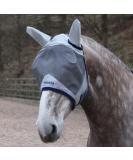 Masta Equine Fly Mask - Enhanced Coverage with Eye Clearance Robust Mesh Midge-Proof Ears UV Shield Adjustable Fit & Soft Fleece Trim for Horse Comfort 70% UV Blocking SMPONY Grey Cob Grey - Buy Online on GoSupps.com