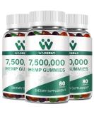 Organic Extra Strength Hemp Gummies - 3 Packs, 80 Count Lower Sugar Candy - Buy Online on GoSupps.com