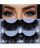 5 Pairs 3D Mink False Eyelashes - Natural Fluffy 25mm Long Handmade Cruelty-Free Lashes for Makeup (K02) - Pack of 5 - Buy Online on GoSupps.com