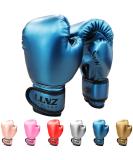 Luniquz Kids Boxing Gloves 4-8 oz | Youth Punching Bag Gloves for Boys & Girls | Blue Sparring Gloves - 6 oz - Buy Online on GoSupps.com
