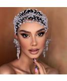 Azaleas Silver Bridal Hairband | Rhinestone Hair Vine Accessories for Brides & Bridesmaids - Buy Online on GoSupps.com