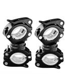 Vonpri 2 Pack Flashlight Holder, Mount Bicycle Mounting Bracket Flashlight Holder Torch Clip 360 Rotation White - Buy Online on GoSupps.com