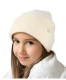 Kids Satin Lined Beanie - Winter Hats for Toddlers - Knit Cuffed Beanie with Silk Lining - Beige - Buy Online on GoSupps.com