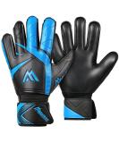 Buy Malker Goalkeeper Gloves - Non-Slip Latex Palm for Kids & Teens - Strong Grip Football Training Gloves in Awakened Blue Size 10 - Buy Online on GoSupps.com