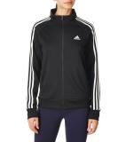 adidas Women's Essentials Warm-Up Track Top | Slim Fit | 3-Stripes | Black - Size Medium - Buy Online on GoSupps.com