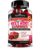 Organic Sugar-Free Beet Root Gummies with Coconut Oil for Energy & Health - Strawberry Flavor - Made in USA - 60 Count - Buy Online on GoSupps.com