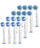 16 Generic Replacement Brush Heads for Oral B Braun Electric Toothbrush - Fits Oral-b Pro, Vitality, Triumph, Kids - 8 Cross & 8 Floss Brushes Included - Buy Online on GoSupps.com