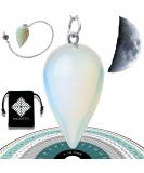 Esoteric Moonstone Pendulum - Water Drop Shape | Divinatory Radiesthesia Tool for Intuition & Insights (14g) - International Shipping Available - Buy Online on GoSupps.com