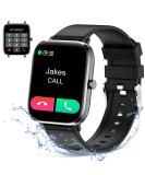 Smart Watch Full Touch Smart Watches for Android iOS Phones Compatible (Answer/ Make Call) Smart Fitness Tracker Watch for Women Man IP67 Waterproof Smartwatch with Sleep/Heart Rate/Blood Oxygen/Step Black - Buy Online on GoSupps.com