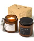 Lavender Scented Sleep Candles Gift Set for Women - Promotes Relaxation, Relieves Stress and Anxiety - Perfect Gift for Her - Buy Online on GoSupps.com