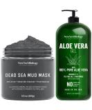 New York Biology Dead Sea Mud Mask with Aloe Vera Gel - Spa Quality Pore Reducer for Acne, Blackheads & Oily Skin - Buy Online on GoSupps.com