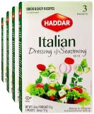 Haddar Gluten Free Italian Dressing & Seasoning Mix 1.8oz - 4 Pack (12 Packets) | Seasoning & Salad Dressing - Buy Online on GoSupps.com