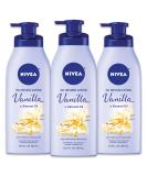 Nivea Vanilla & Almond Oil Infused Lotion 16.9 fl oz - Hydrating Moisturizer - Buy Online on GoSupps.com