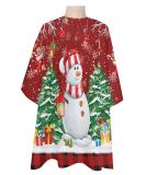 Buy Christmas Barber Cape | Adjustable Hair Cutting Cape for Men Women Kids | Festive Snowman & Snowflake Design | Perfect Salon Accessory for the Holidays - Buy Online on GoSupps.com