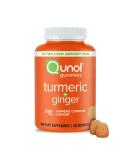 Turmeric and Ginger Gummies | Qunol Vegan Joint Support Supplement | Ultra High Absorption | 1 Month Supply 60ct Gummies - Buy Online on GoSupps.com