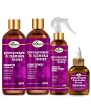 Shop Difeel Pomegranate & Manuka Honey Hair Care Set - Nourishing Shampoo Conditioner Leave-in Spray & Hair Oil - 12oz & 8oz - International Shipping - Buy Online on GoSupps.com