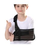 Kids Arm Sling for Shoulder Injury | Breathable Mesh Fabric Shoulder Immobilizer for Boys & Girls | Removable Strap | Large Size for Showering & Beach Use - Buy Online on GoSupps.com