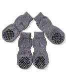 AKOPAWON Anti-Slip Socks for Dogs & Cats - 4 Pack Paw Protection | Rubber Reinforced | Sizes S-4XL for Pets 1-36kg & 5XL for Over 36kg | Gray - Buy Online on GoSupps.com