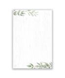 Farmhouse Greenery Notepad - 4x6 in. | Stylish Eco-Friendly Stationery for Home & Office - Buy Online on GoSupps.com