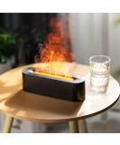 Flame Diffuser | Aromatherapy Essential Oil Humidifier | 150ml Timer Off | Ideal for Yoga Home Office & School - Black - Buy Online on GoSupps.com