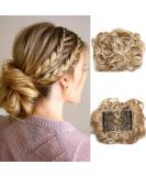 Sego Hair Part Dutt Combs - Wavy Hair Extensions for Braid & Ponytail Coffee Brown to Blonde (27T613) - International Shipping Available - Buy Online on GoSupps.com