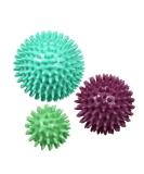 Resulting Igelball Massageball Set with knobs for backs legs feet & hands muscle massage - 6cm 8cm and 10cm - trigger point massage balls stress reflex zones myofascial ball rollerball - Buy Online on GoSupps.com