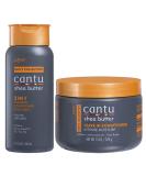 Cantu Men's 3-in-1 Shampoo Conditioner Bodywash + Leave in Conditioner Combo Set - 13.5oz & 13oz - Buy Online on GoSupps.com