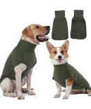 Shop Hjyokuso Dog Sweater - Warm & Lightweight Fleece Coat for Small to Large Dogs - Perfect Winter Outdoor Jacket in Green - Buy Online on GoSupps.com