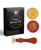 Yagugu Wax Stamps for Letter Sealing: 2Pcs Style Wax Stamp Sealer Seal Monogram Initial A Kit for Thanksgiving Christmas Halloween Wedding Invitations Party Envelope Alphabet Signatures Stamper Gift - Buy Online on GoSupps.com