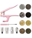 Grommet Eyelet Pliers Set with 2000 Metal Eyelets - Leather Belt Grommet Tool Kit (Gold/Silver/Bronze/Gun Black 3/16 Inch) - Buy Online on GoSupps.com