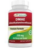 Best Naturals DMAE Supplement 250 mg - 180 Capsules | Dimethylaminoethanol Bitartrate for Cognitive Support & Focus - Buy Online on GoSupps.com