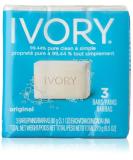 Ivory Soap 3.1 oz Personal Bar - Gentle Cleansing Bar - Buy Online on GoSupps.com