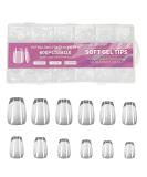 Short Nail Tips - 600PCS Half Matte Soft Gel Nail Tips Full Cover False Nails Tips Clear Acrylic Fake Nails Tips for Press On Nails Short 12 Size 600 PCS (600-Short-B) B Short - Buy Online on GoSupps.com
