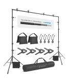 Julius Studio 10.1 ft. Extra Wide Backdrop Stand Kit for Photo Video Studio - JSAG283 - Buy Online on GoSupps.com
