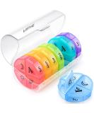 Weekly Pill Organizer - 4x Daily 7-Day Pill Cases Large Portable Medicine Box for Vitamins & Supplements - International Shipping - Buy Online on GoSupps.com