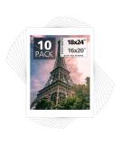 Mat Board Center 18x24 White Photo Picture Mats (10 Pack) - Acid Free, 4-ply Thickness, White Core - Ideal for Pictures and Photos Framing 16x20 - Buy Online on GoSupps.com