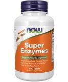 Now Foods Super Enzymes - 90 Tablets for Digestive Support | Buy Online - Buy Online on GoSupps.com