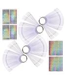 WOIRO 200-Piece Nail Display Set | Transparent Nail Tips with Ring & Number Stickers 1-200 | Perfect for Nail Art & Color Display - Buy Online on GoSupps.com