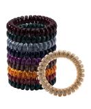 Spiral Hair Ties - 10 Pack Kink-Free Colorful Coil Ponytail Holders for All Hair Types - Buy Online on GoSupps.com