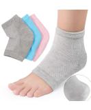 3 Pairs Gel Socks for Heel Protection & Moisturizing | Silicone Heel Spur Bandage for Dry Cracked Feet - Buy Online on GoSupps.com