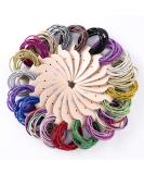 LOVEF 200pcs Glitter Multi-Color Hair Elastics Hair Ties - No Crease Ponytail Holders for Girls & Ladies - Buy Online on GoSupps.com