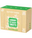 Eco-Friendly Laundry Detergent Sheets - Up to 180 Loads Fresh Linen Scent Plant-Based & Biodegradable Ideal for Travel & Home Zero Waste Solution - Buy Online on GoSupps.com