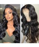 20 Inch Body Wave Lace Front Wig | 4x4 Lace Closure | 180% Density Brazilian Virgin Hair | Pre Plucked | Natural Color - Buy Online on GoSupps.com