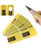 Hanyousheng Nail Forms 130 Pcs - Self-Adhesive Sticker for Acrylic & Gel Nail Extensions (Gold) - Buy Online on GoSupps.com