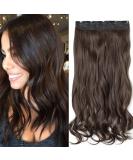 Shop Sego Clip-In Wavy Hair Extensions 60cm - Medium Brown 3/4 Full Head for Natural Look - Buy Online on GoSupps.com