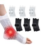Neuropathy Socks 6 Pairs Plantar Fasciitis Socks for Men And Women Ankle Compression Socks for Neuro Pathy Sprained Pain Relief for Feet Breathable Anti-Slip Functional Socks Neuropathy(Black+White) The New XXL - Buy Online on GoSupps.com