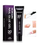 Morovan Solid Gel Nail Glue - 20ML Strong Clear Gel for Press-Ons Acrylic Nails & UV Nail Extensions - Buy Online on GoSupps.com
