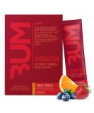 RAW Electrolytes Powder Hydration Drink Mix - BUM Hydrate Fruit Punch (20 Servings) | Electrolyte Packets for Muscle Support & Endurance | Keto-Friendly Hydration Solution - Buy Online on GoSupps.com